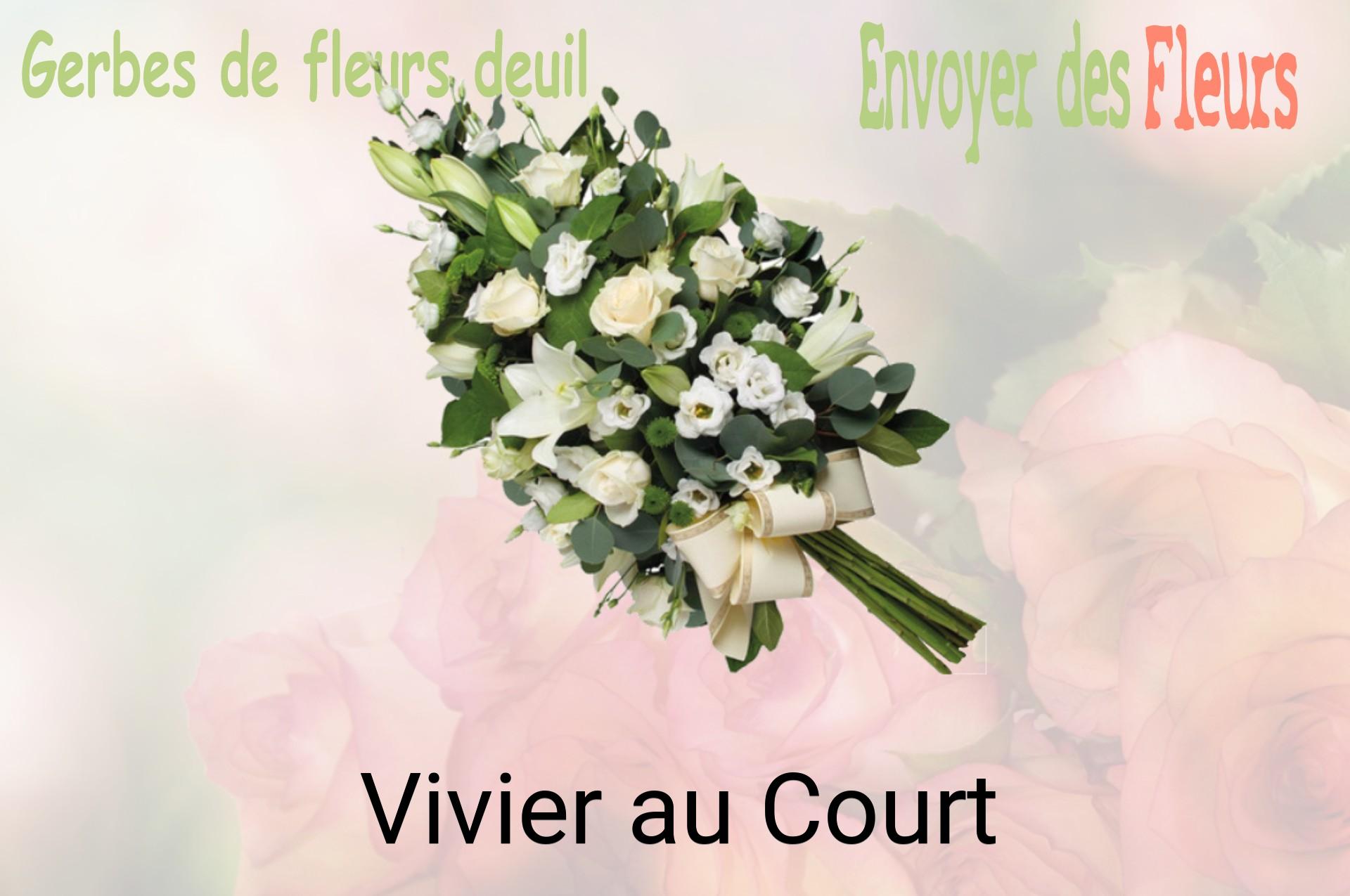 Gerbe de fleurs de deuil livrée à Vivier-au-Court